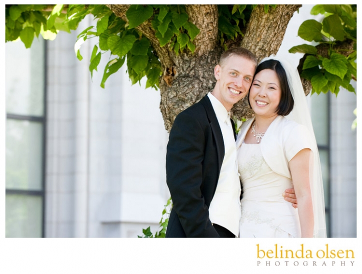 bride and groom salt lake city temple