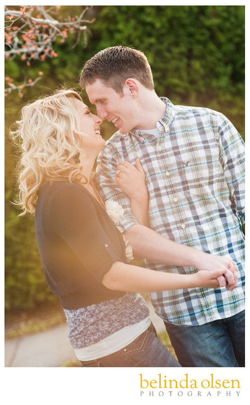 Logan_Utah_Wedding_and_Portrait_Photographer_55 engagement in spring blossoms
